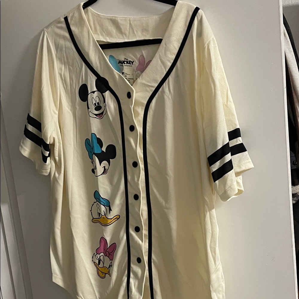 Disney Cream and Black Character Shirt
